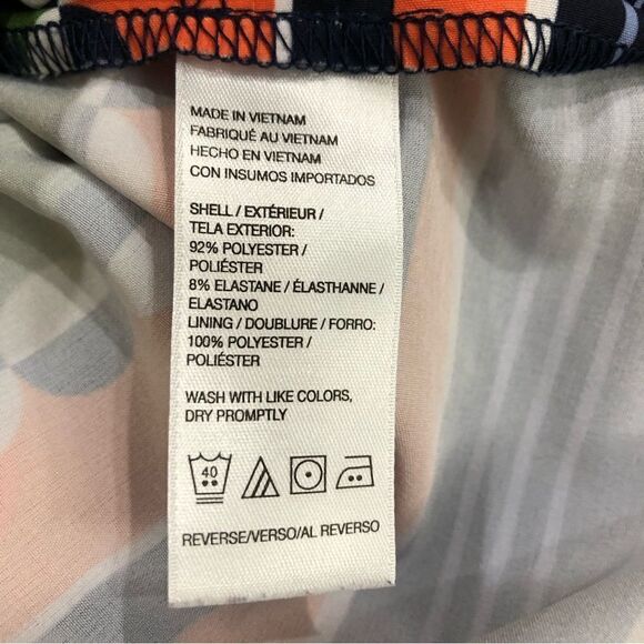 Izod Fun Striped/Circle Print Stretch Golf Tennis Skirt Skort Size 2 - Picture 10 of 10